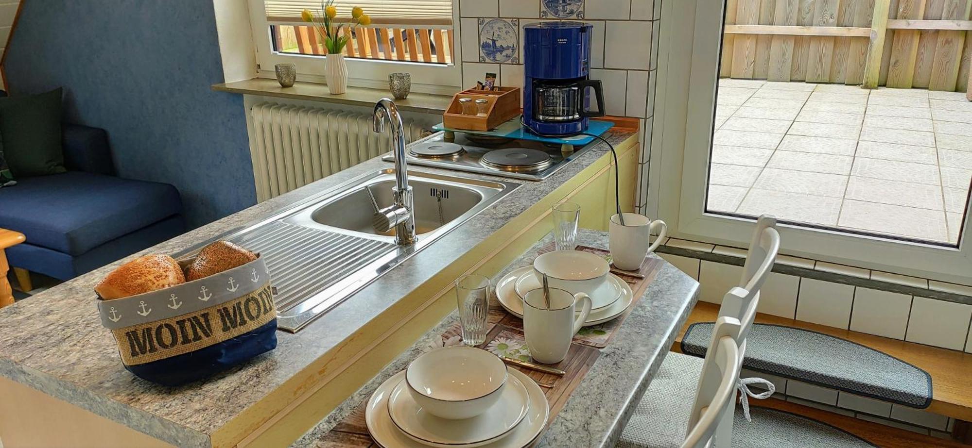 Nordsee Ferienwohnung Nord Dornumersiel Buitenkant foto